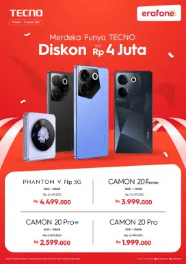 Bisa kredit tecno all type proses 5 menit