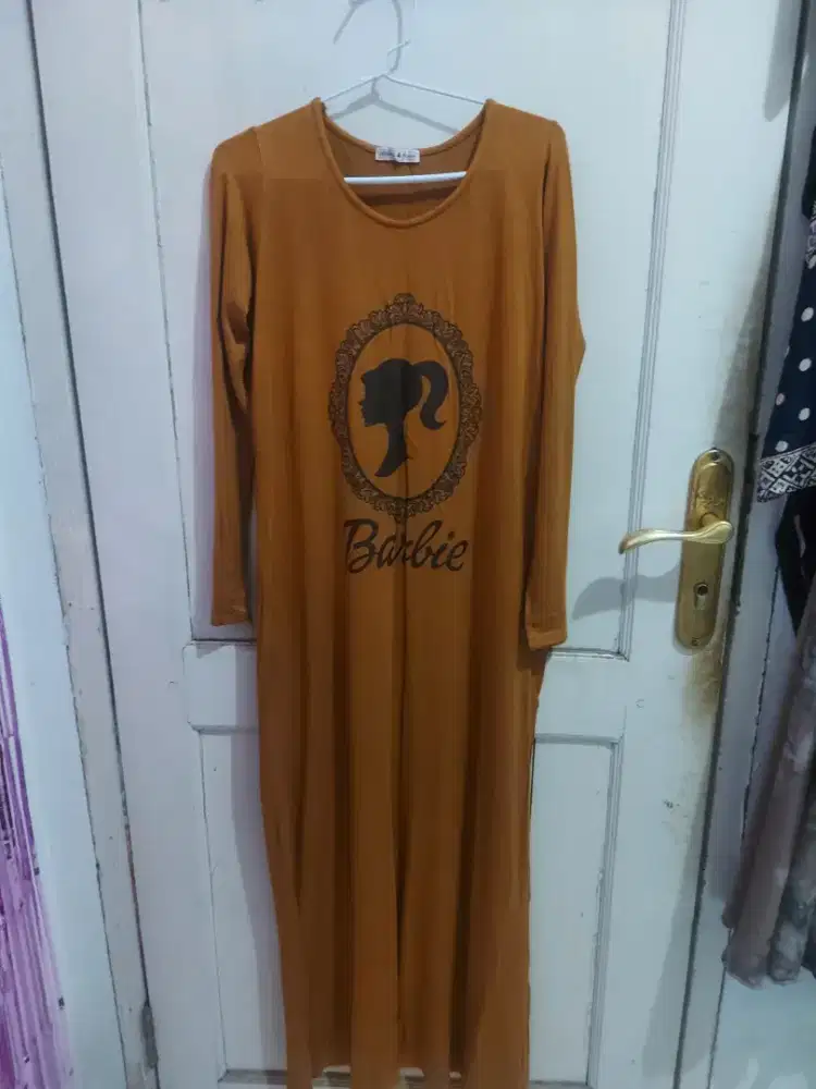 Gamis coklat barbie