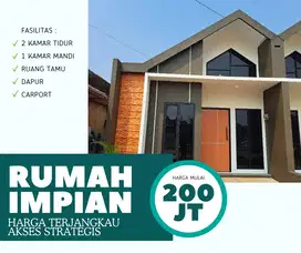 DIJUAL CLUSTER CANTIK 2 KAMAR AKSES STRATEGIS DEKAT JALAN UTAMA
