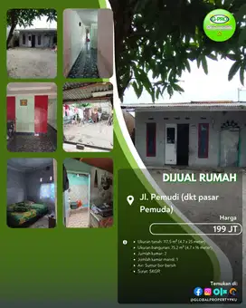 Jual Rumah Murah Under 200 Juta Tengah Kota Pekanbaru Riau!