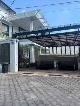 Rumah style villa ada pool 286m2 full furnish elit buana raya jl6mtr
