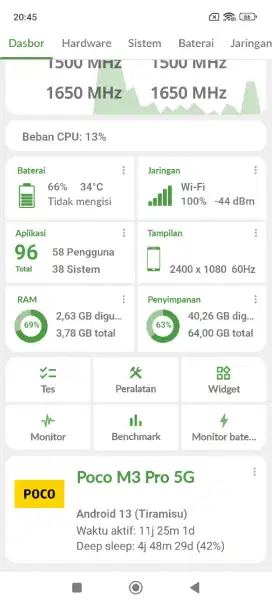 Xiaomi PocoM3 Pro Ram 4/64 NFC 5G Fullset