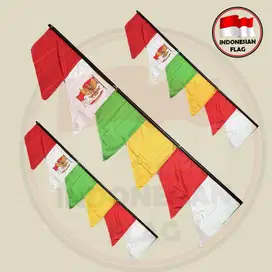 Bendera Umbul umbul 2.8 meter lebar 55cm 8 zigzag