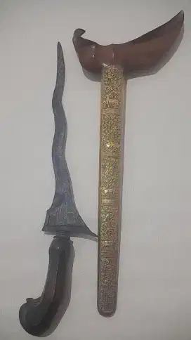 keris pulanggeni luk 5 antik lawas