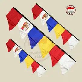 Bendera Umbul umbul 2.8 meter lebar 55cm 8 zigzag