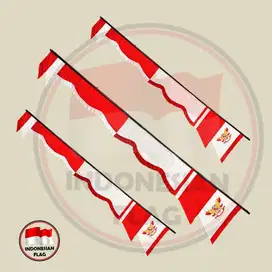 Bendera Merah Putih Umbul umbul Layur Rumbai 3.2 meter