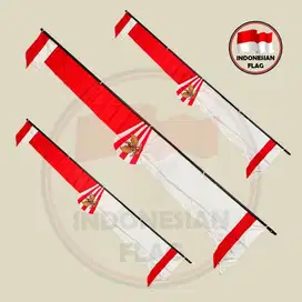 Bendera Merah Putih Umbul umbul Layur Strip merah 3.2 meter