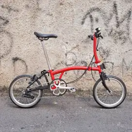 Brompton S6E Tahun 2020 House Red/Black