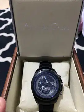 Jam tangan alexandre christie hitam type 6622