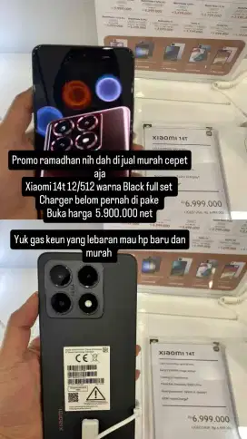 Di jual hp xiaomi 14t 12/ 512
