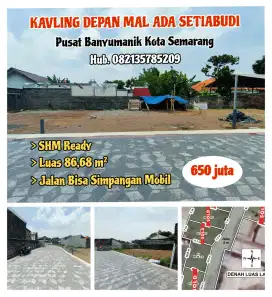 Jual Tanah Kapling Murah Di Pusat Banyumanik Semarang