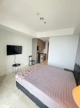 Disewa Apartemen Gold Coast Pik studio sea view full furnished