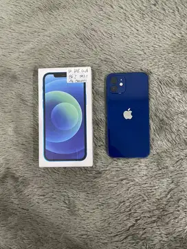 IPhone 12 128GB Blue mulus Fullset BH 86% kartu All Provider