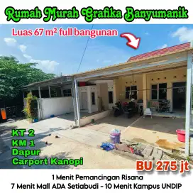 BU Jual Cepat Rumah Siap Huni Dekat Pemancingan Risana Grafika