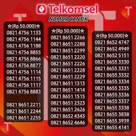 Nomor Cantik Telkomsel Ekor AABB ABAB AAAX