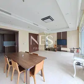 Pakubuwono View 3BR bagus, semi-furnished, dekat mall, Jakarta Selatan