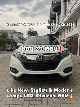 (270 JT!) Honda HRV RU1 1.5 E Plus CVT CKD Putih 2021 [HR-V]