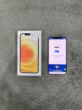IPhone 12 64GB White mulus Fullset BH 89% 3Utool 98 imei Bea Cukai