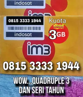 Kartu Perdana Indosat Quadruple dan Seri Tahun Lama SEGEL