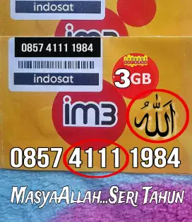Kartu Perdana Indosat Quadruple Cantik Seri Agamis Tahun SEGEL