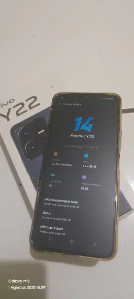 Vivo y22 ram 4/64