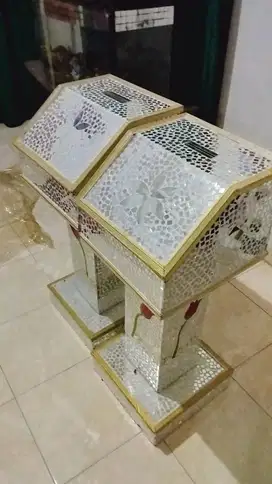 Kotak Amplop Pernikahan Kaca Antik