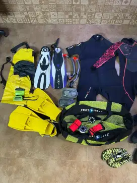 Baju Diving Couple Aqua Lung Fullset