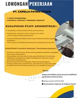 Staff Admintrasi