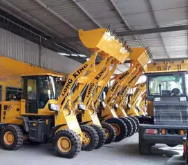 Wheel Loader China Tangguh Sparepart Mudah Kapasitas 1 - 3 Kubik Ready