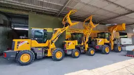 Ready Wheel Loader China Tangguh Sparepart Mudah Kapasitas 1 - 3 Kubik