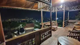 DIJUAL CEPAT Rumah Villa Kayu View City Light Tanah Luas Batu