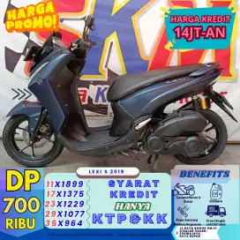 Motor second mesin rasa baru Yamaha Lexi th 2019 cash/credit