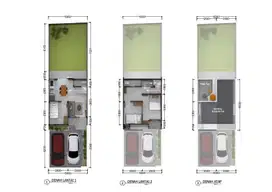 Rumah murah 2,5 Lt 3KT + Rooftop, carport 2 mobil Mustika Jaya Bekasi