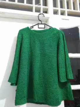 Atasan crinkle ijo