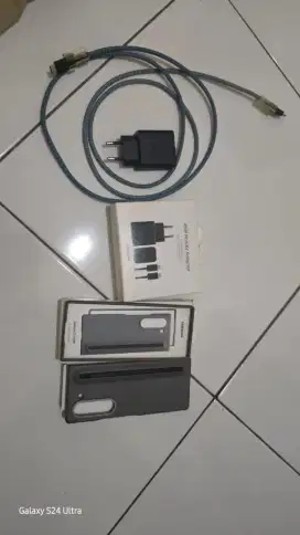 Casing spen & charger original samsung zfold 6