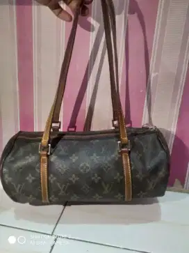 Tas Louis Vuitton Papillon Shoulder Bag GM Brown Leather