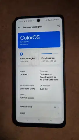 Oppo A3x 4+4/64