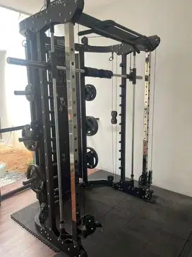 Home Gym Multigym Dual Stack Machine Power Rack Smith Machine