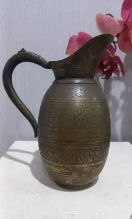 Teko antik kuningan vintage