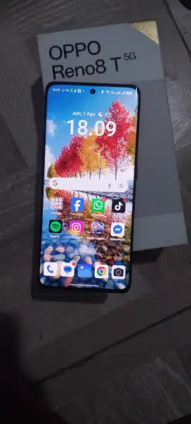 Oppo reno 8T 5G 8+8/256 fullset cas ORI iqoo 120 watt