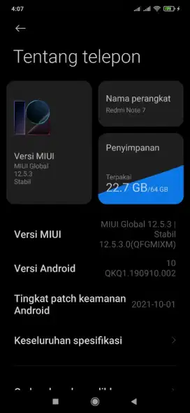 Redmi note 7 ram 4/64GB