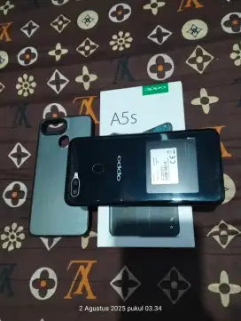 Oppo A5s ram 3/32gb lengkap normal dan segel