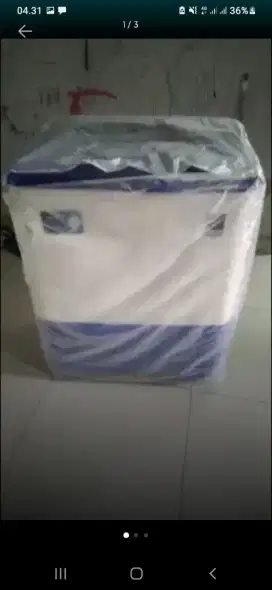 Dijual cepat mesin cuci Aqua 9,5kg