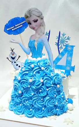 Kue ulang tahun Elsa Frozen