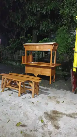 Gerobak Angkringan Bakso Mie Ayam PeceL Bubur Sate Martabak Ronde dlL