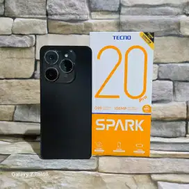 Tecno Spark 20 Pro 12/256 NFC Fulset segel mulus 95% Garansi