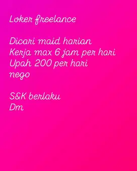 Loker maid harian