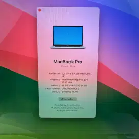 Macbook Pro 2019 Touchbar ram 16 ssd 1 Tb core I9 Full set Space Grey