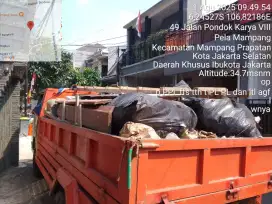 Jasa angkut puing dan buang sampah proyek