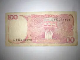 Uang kertas 100 Rupiah tahun 1984
